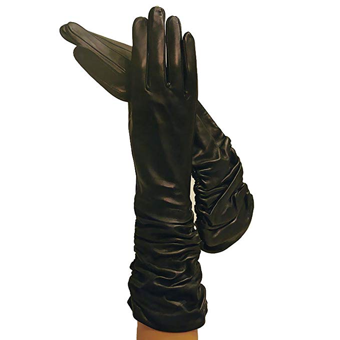 Women's Italian Leather Gloves Lined in Silk. Spring. By Solo Classe