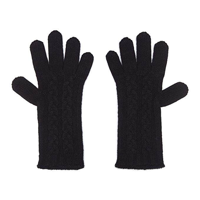 Ladies Pure Cashmere Cable Gloves