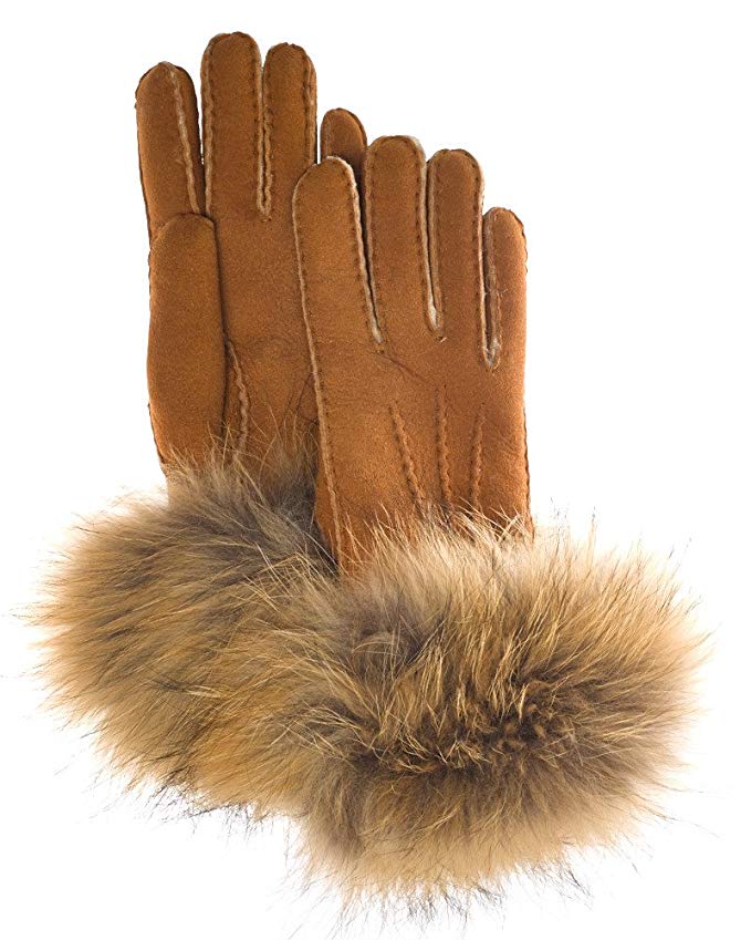 Finn Raccoon Trim Gloves