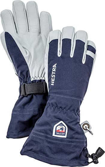 Hestra Ski Gloves: Army Leather Heli Leather Cold Weather Powder Glove