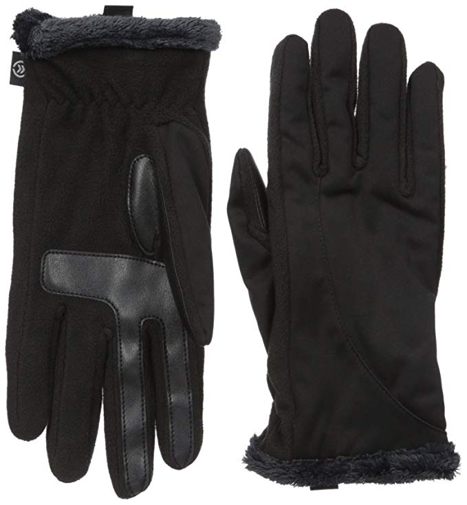 Isotoner Women's Softshell Gloves with Thermaflex Core and Smartouch Technology