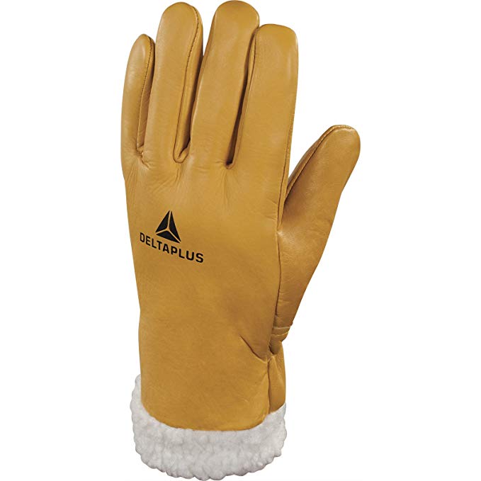 Venitex Womens Womens Delta Plus Fbf15 Fur Lined Leather Winter Ski Gloves Yellow Size 08