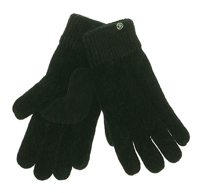 Isotoner Black Chenille Thinsulate Lined Gloves