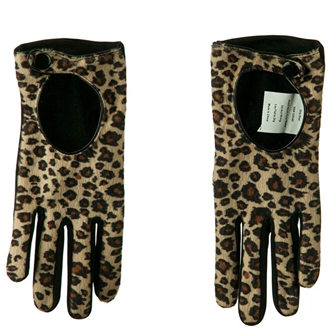 Women's Cheetah Print Glove - Cheetah Black W21S33F