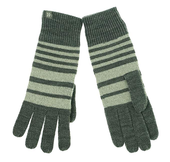 ISOTONER Women's SmartTouch Conductive Throughout Striped Gloves