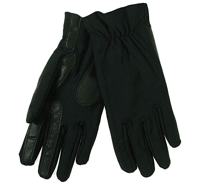 Isotoner Women's SmarTouch Spandex Plush Gloves - Black - M/L