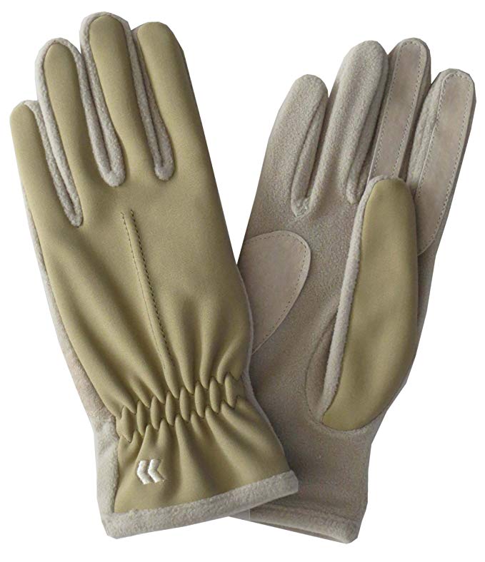 Isotoner Women's Fleece Gloves (Camel)