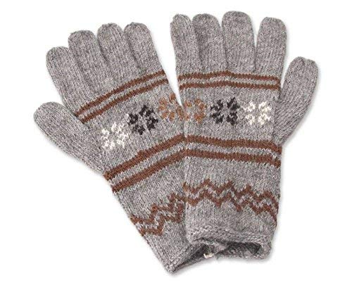 NOVICA Grey Alpaca Blend Gloves, 'Gentle Clouds'