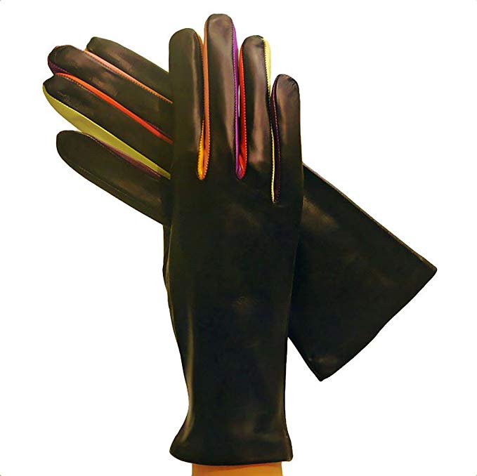 Women's Italian Leather Gloves Lined in Silk.