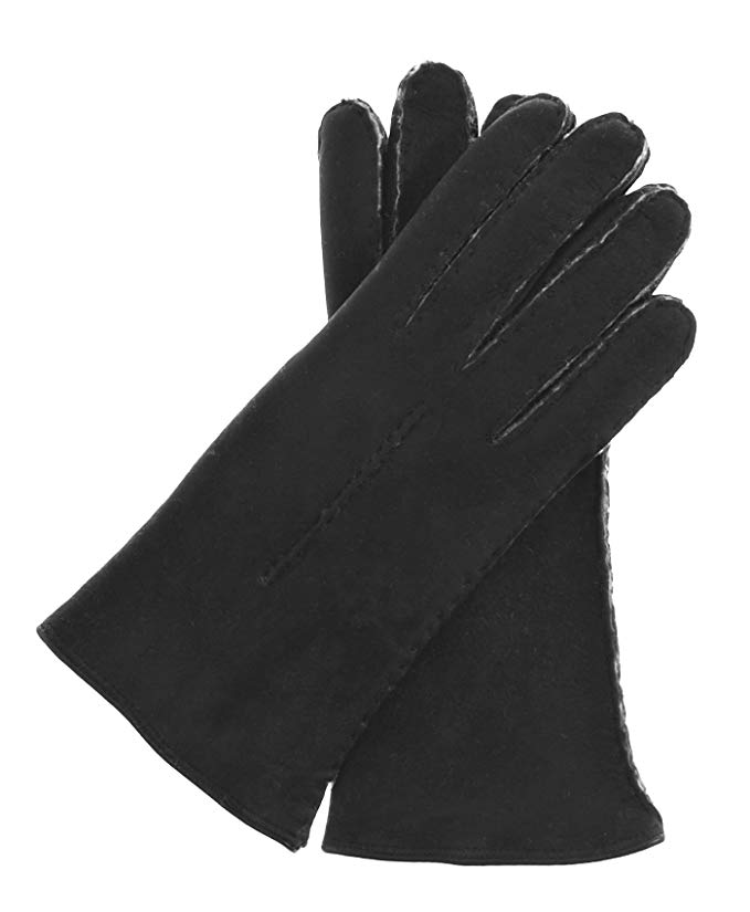 Fratelli Orsini Women's Handsewn Sueded Lamb Shearling Gloves