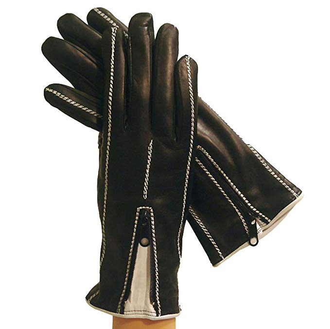 Women's Italian Leather Gloves Lined in Cashmere.