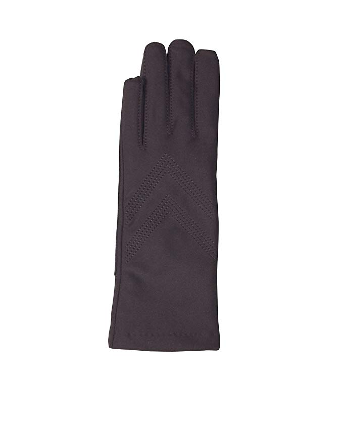 Isotoner Women's Knit Lined Spandex Winter Glove, Brown