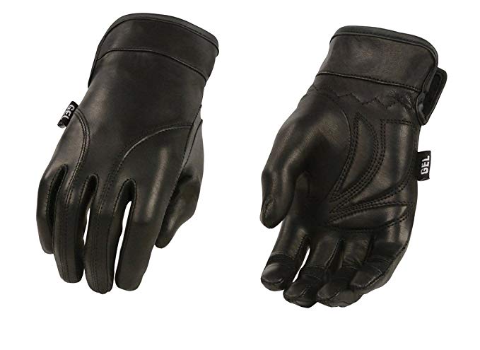 Leather Women's Lined Leather Driving Gloves With Gel Palms