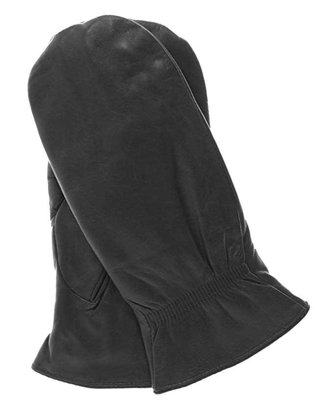 Pratt and Hart Women's Winter Leather Mittens with Finger Liners