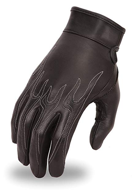 First Manufacturing Women's Palm Driving Gloves (Black, X-Large)