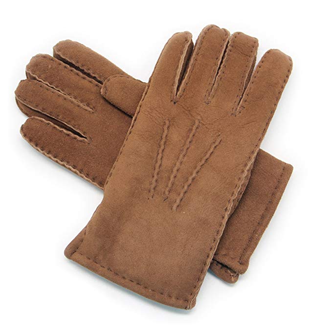 YISEVEN Women's Merino sheepskin Shearling Leather Gloves