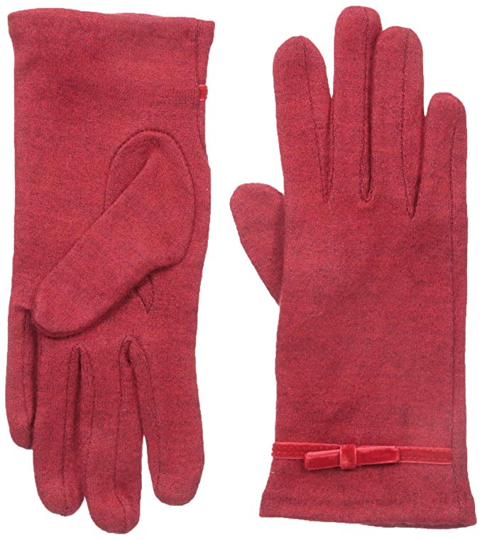 Gloves International Women's Wool Blend Gloves with Bow