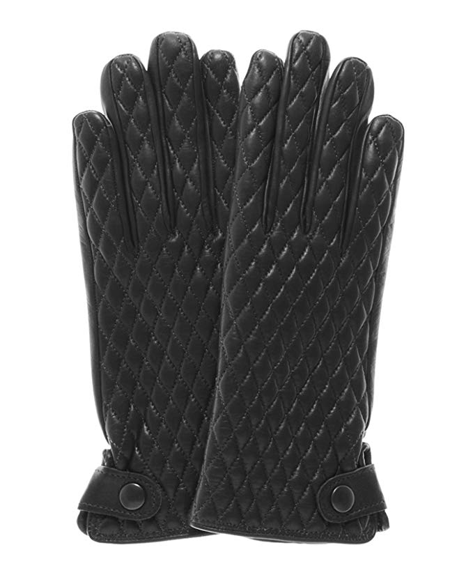 Fratelli Orsini Women's Quilted Leather Gloves With Cashmere Lining