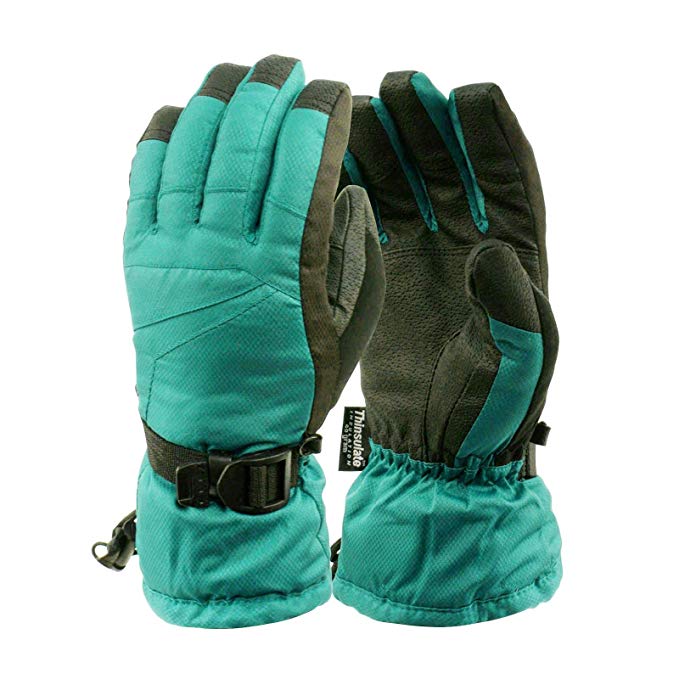 Ladies Winter Premium Waterproof Thinsulate 3M Warm Snow Ski Gloves