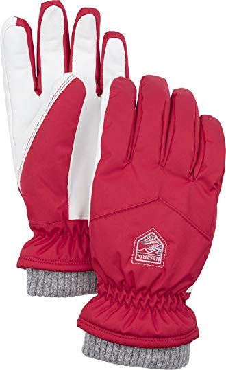 Hestra Womens Warm Gloves: Primaloft Rib Knit Ski and Winter Gloves