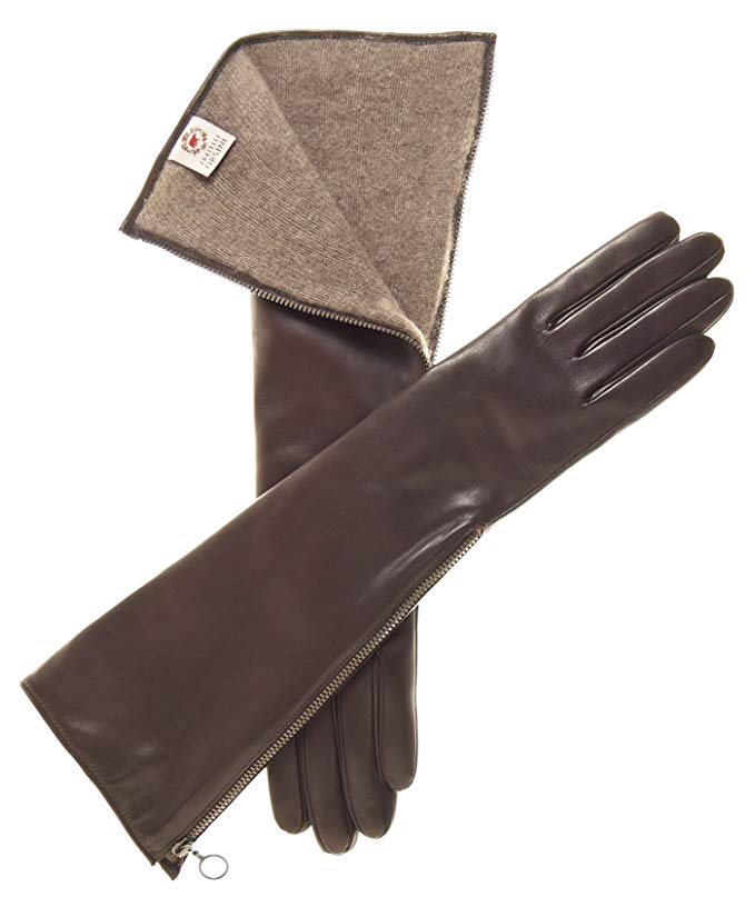 Fratelli Orsini Women's Elbow Length Italian Cashmere Lined Gloves