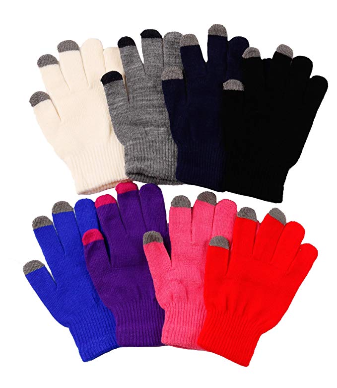 2ND DATE Women's Touch Screen Magic Gloves-Pack of 12