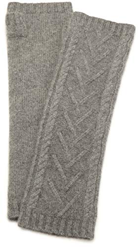 Sofia Cashmere Women's Cable Long Half Mitten