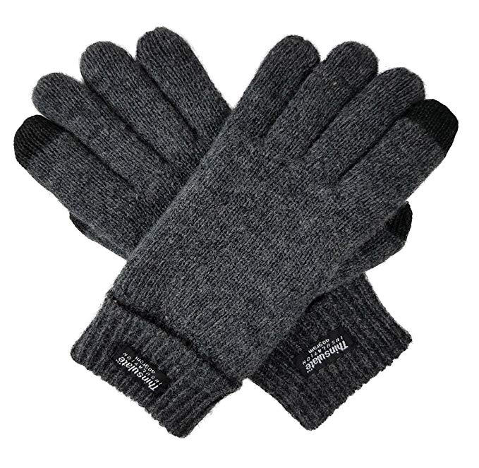 Bruceriver Ladie's Wool Knit Gloves with Thinsulate Lining