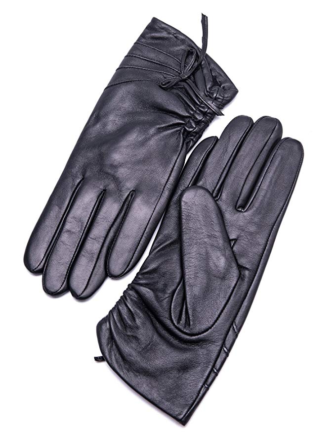 YISEVEN Women's Touchscreen Leather Gloves