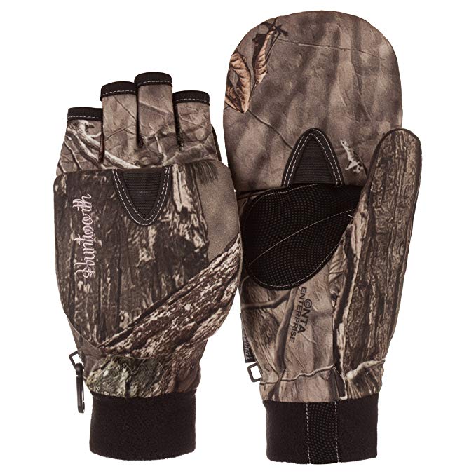 Huntworth Ladies Hunting HIDD'N Camo Extreme Cold Pop-Top Womens Glove