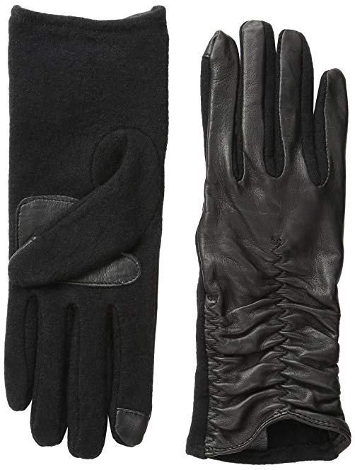 Echo Women's Touch Leather Glove with Ruching